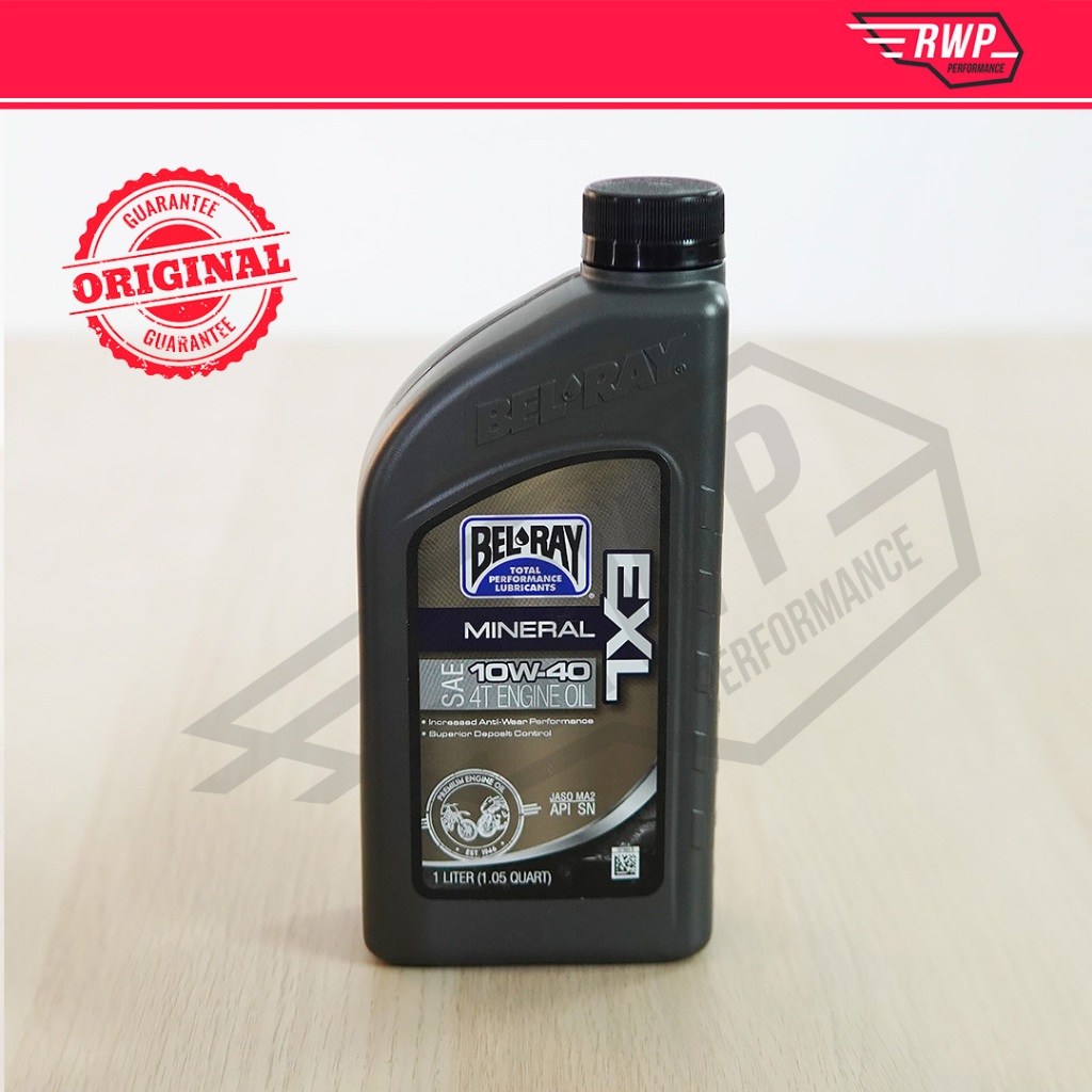 BEL-RAY 4T ENGINE OIL SYNTHETIC ESTER/ ESTER BLEND/ MINERAL 10W-40 | Shopee  Malaysia