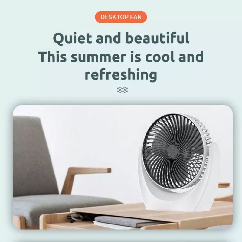 USB Desktop Cooling Mini Fan USB Charging 3 Speed With Adjustable ...