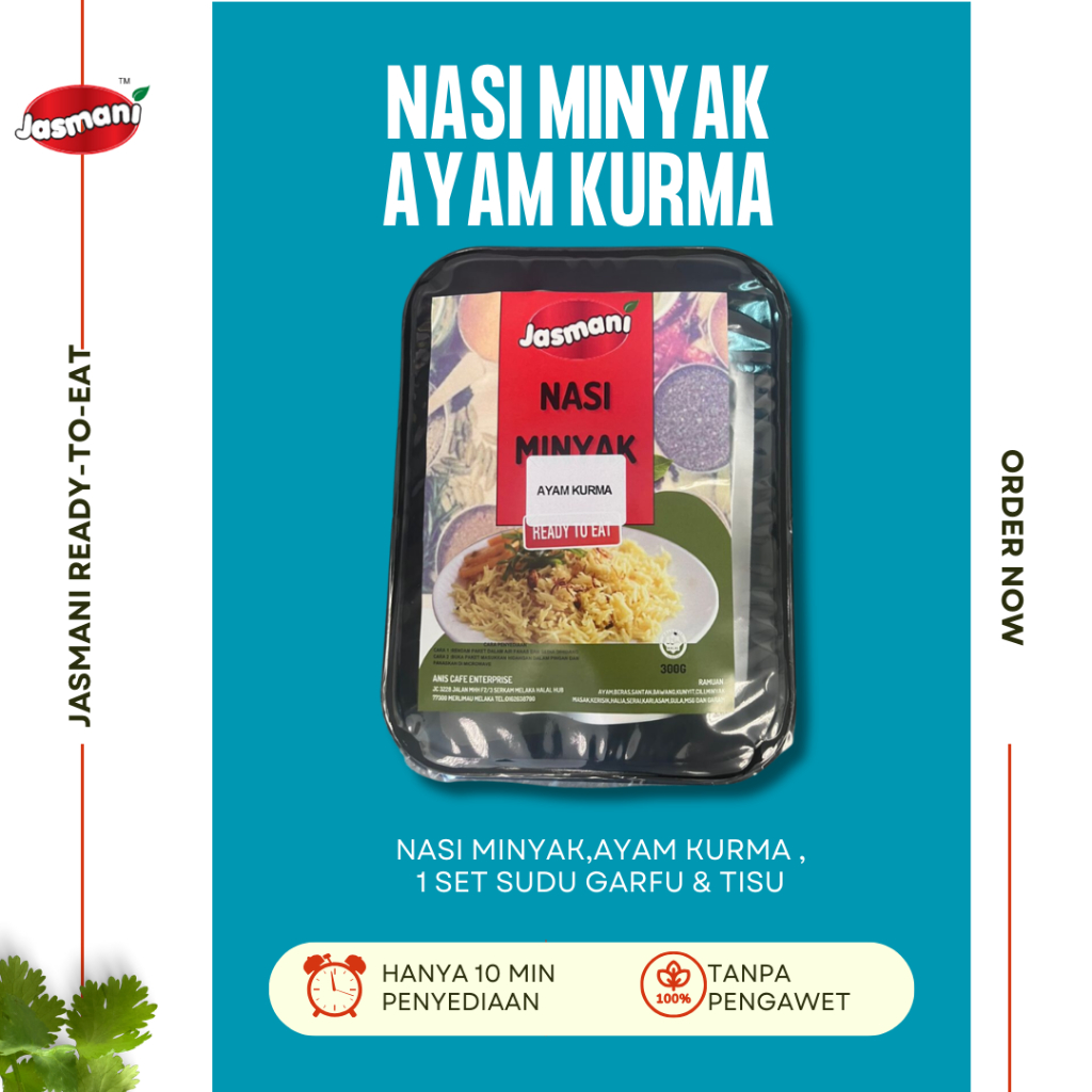 SET NASI MINYAK BERLAUK JASMANI READY TO EAT ( NO FOODWARMER) | Shopee ...