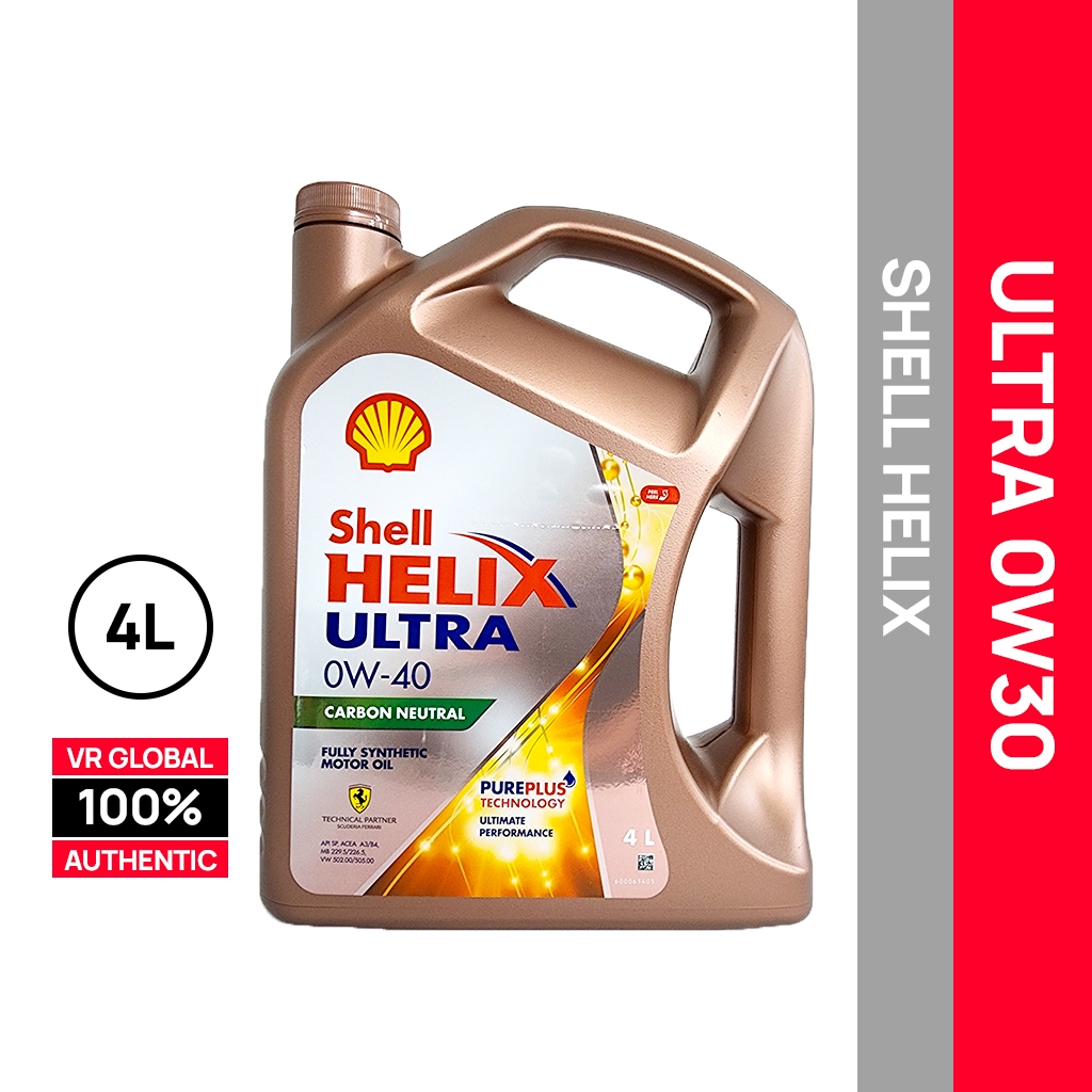SHELL HELIX ULTRA 0W20 / 0W30 / 0W40 FULLY SYNTHETIC ENGINE OIL ...