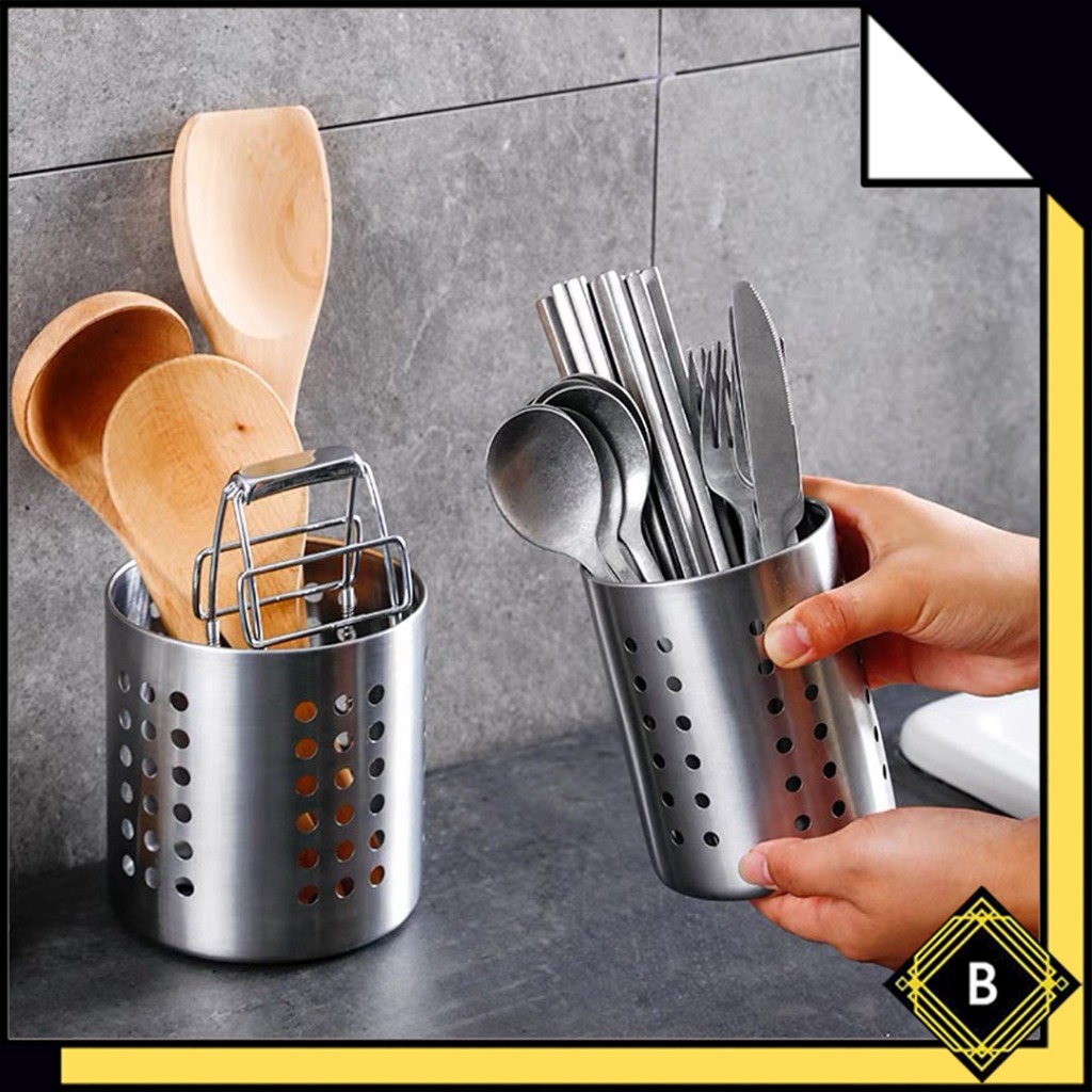 KITCHEN CUTLERY STAND STAINLESS STEEL CUTLERY RACK KITCHEN UTILITIES ...