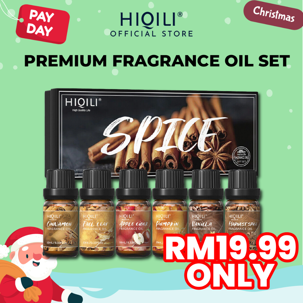 HiQiLi Spice Set Top 6 Gift Set 10ML Premium Fragrance Oils For ...