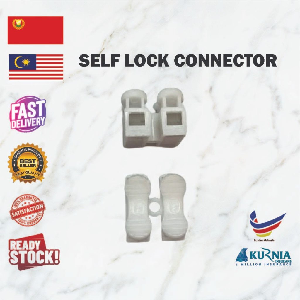 Self Lock Connector 2 Pin 3 Pin Self Locking Electrical Cable Connector Quick Splice Lock Wire 