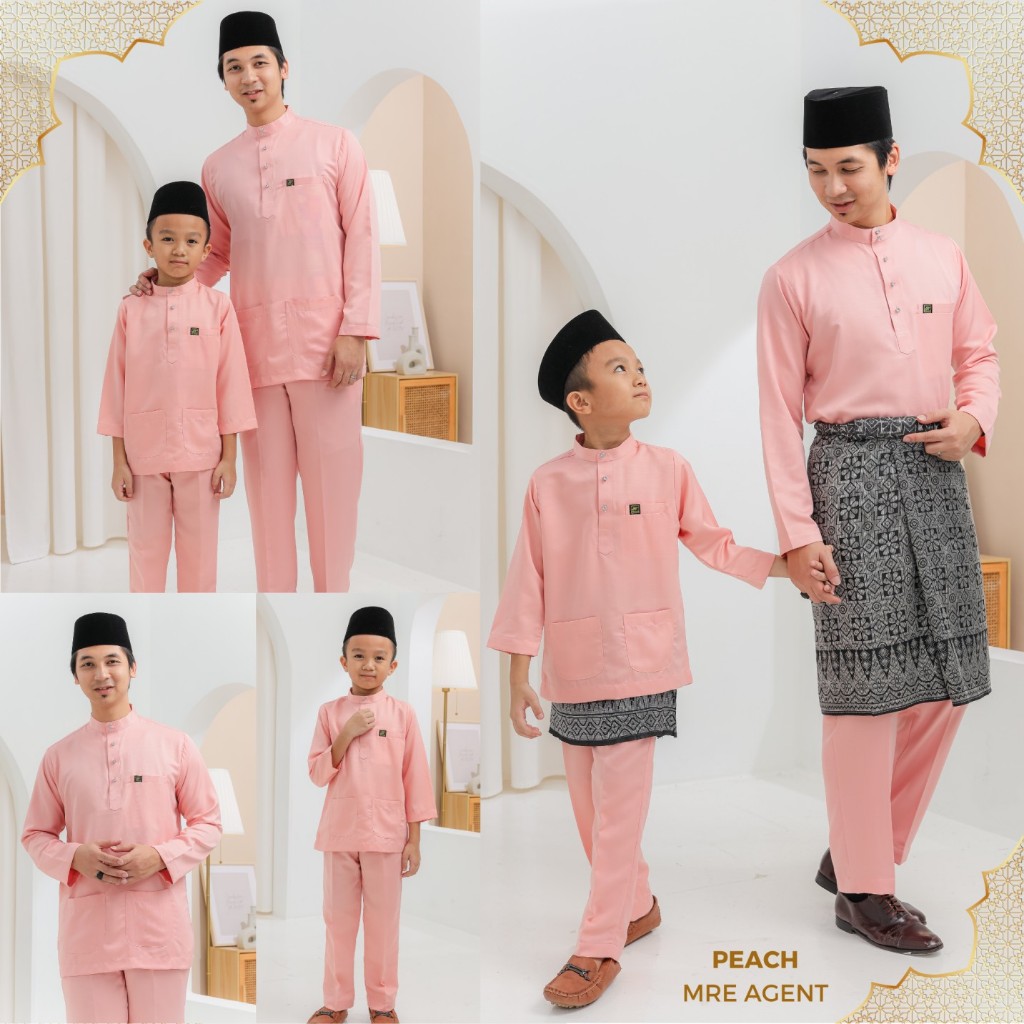 BAJU MELAYU MODEN BAJU RAYA POKET 3 / TIADA PESAK / DEWASA / KANAK ...
