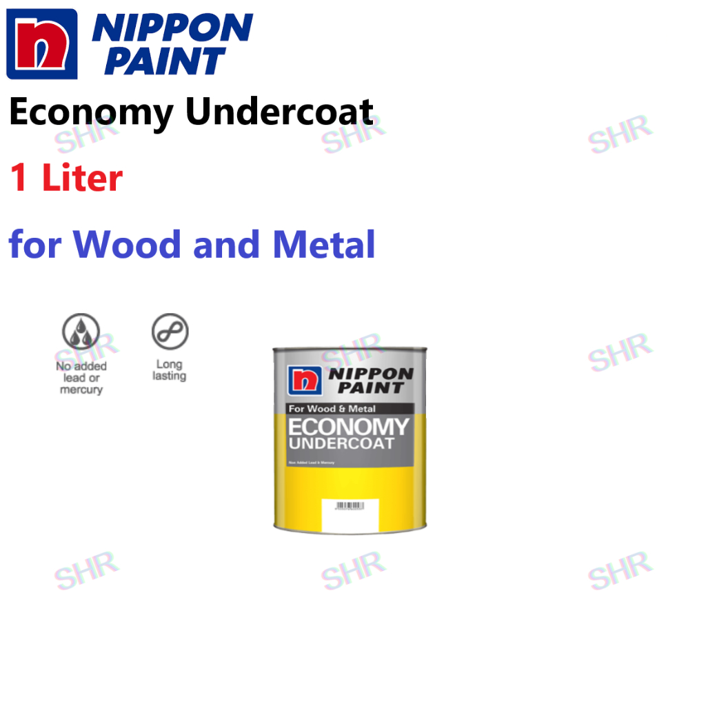 NIPPON PAINT 1 Liter Economy Undercoat for Wood and Metal / 底漆 Shopee