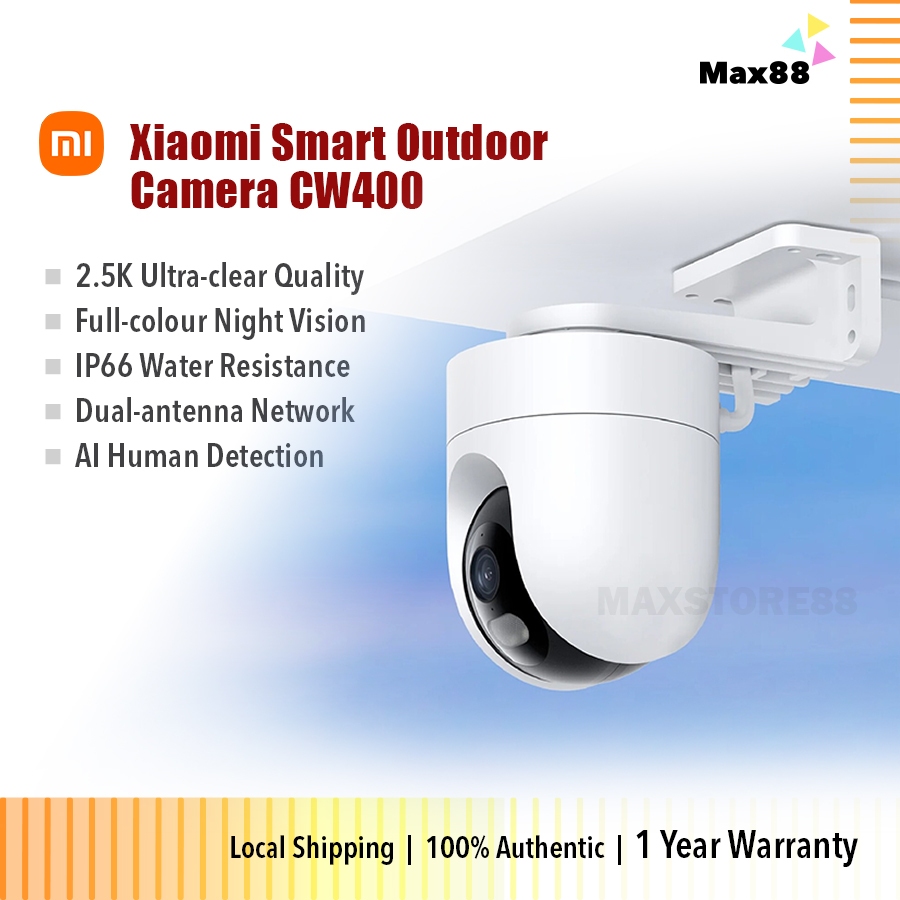 Xiaomi Smart Outdoor Camera CW400 4MP 2.5K Wi-Fi CCTV MJSXJ04HL | CW300 ...