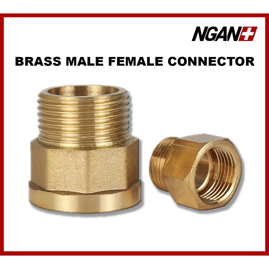 Brass Fitting Female Male Connector 18 14 38 12 Male To Female Thread Brass Pipe 5197