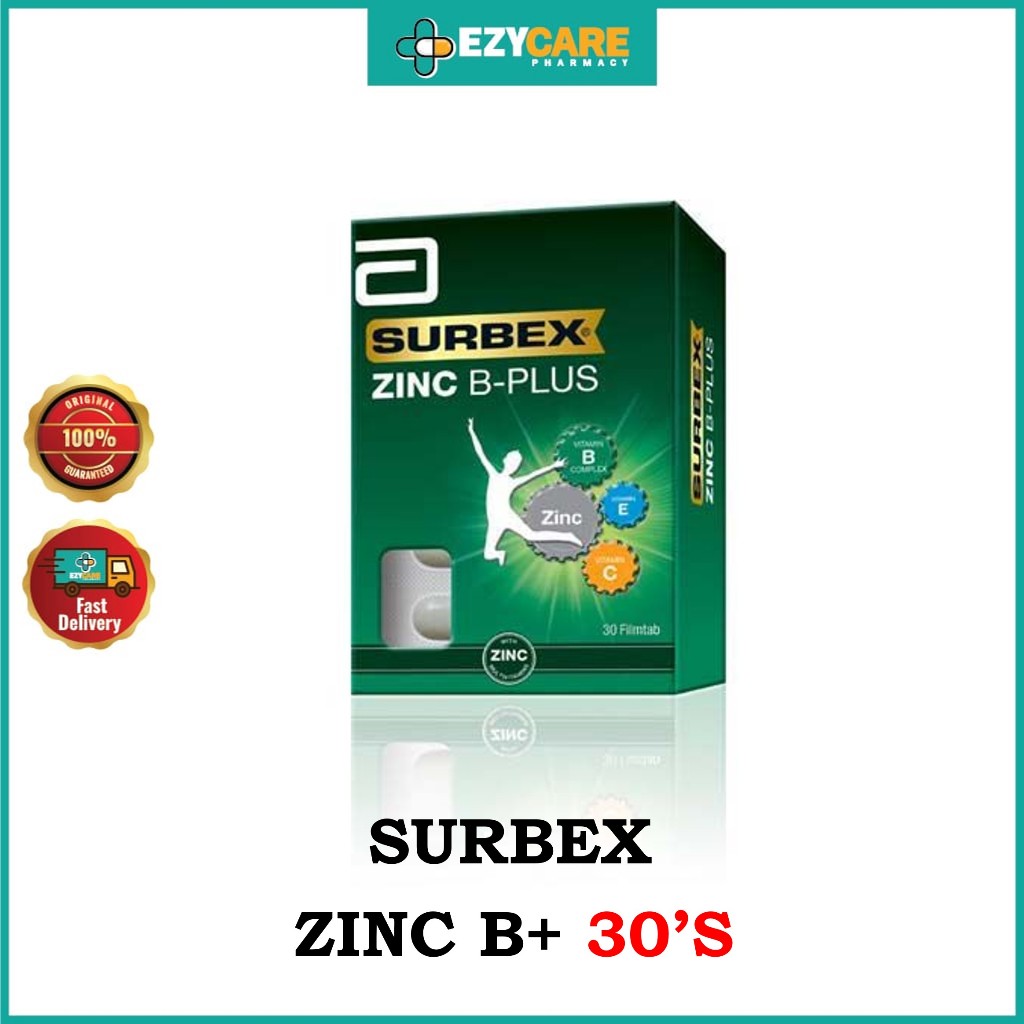 Abbott Surbex Zinc B Plus (30's Tablets) | Shopee Malaysia