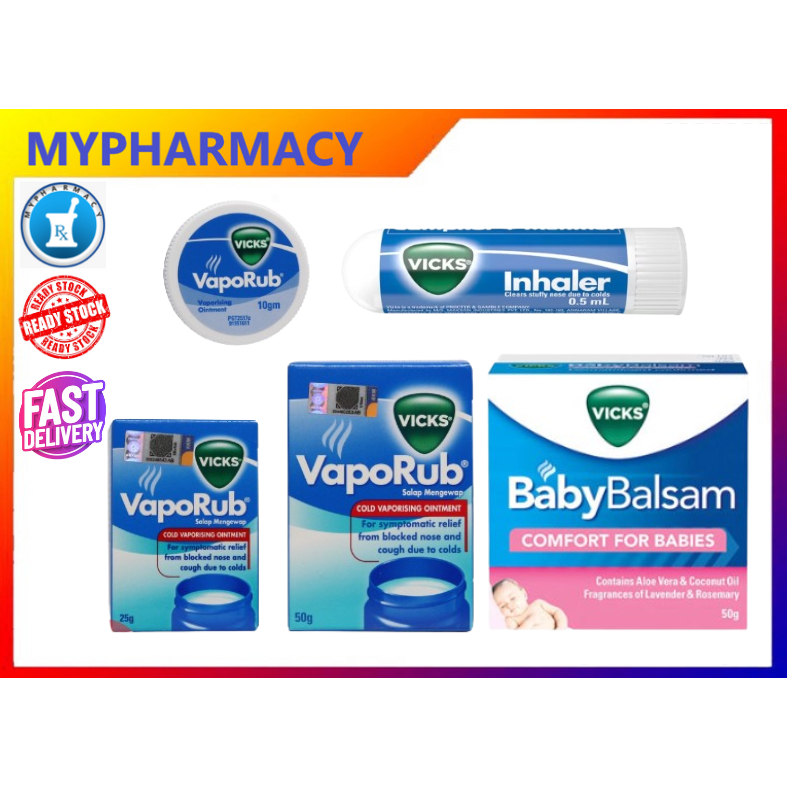 VICKS Vaporub / Baby Balsam / Inhaler Shopee Malaysia