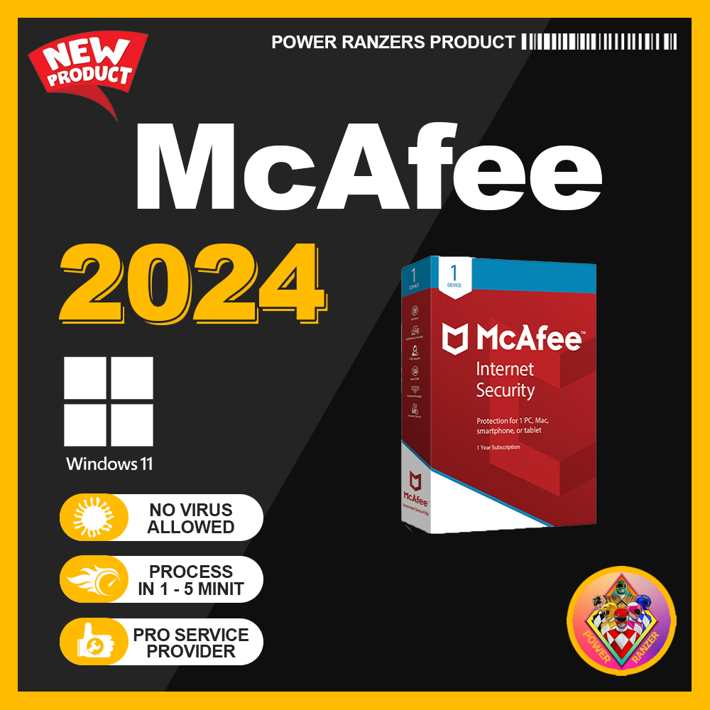 MCAFEE TOTAL PROTECTION 2024 ORIGINAL ANTIVIRUS 💻 FULL PROTECTION 💻 LIFETIME PREMIUM 💻 Shopee