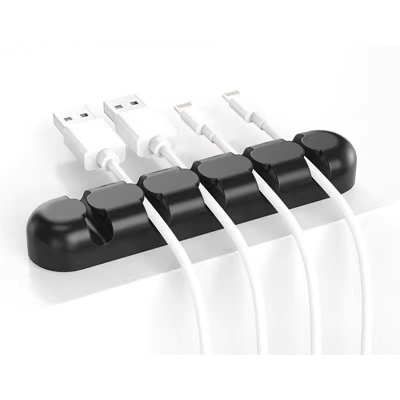 Cable Organizer Silicone USB Management Clips Cable Holder | Shopee ...