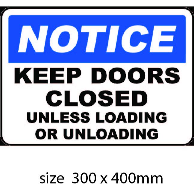 Door closed sign, always close the door, use next door sign, keep door ...