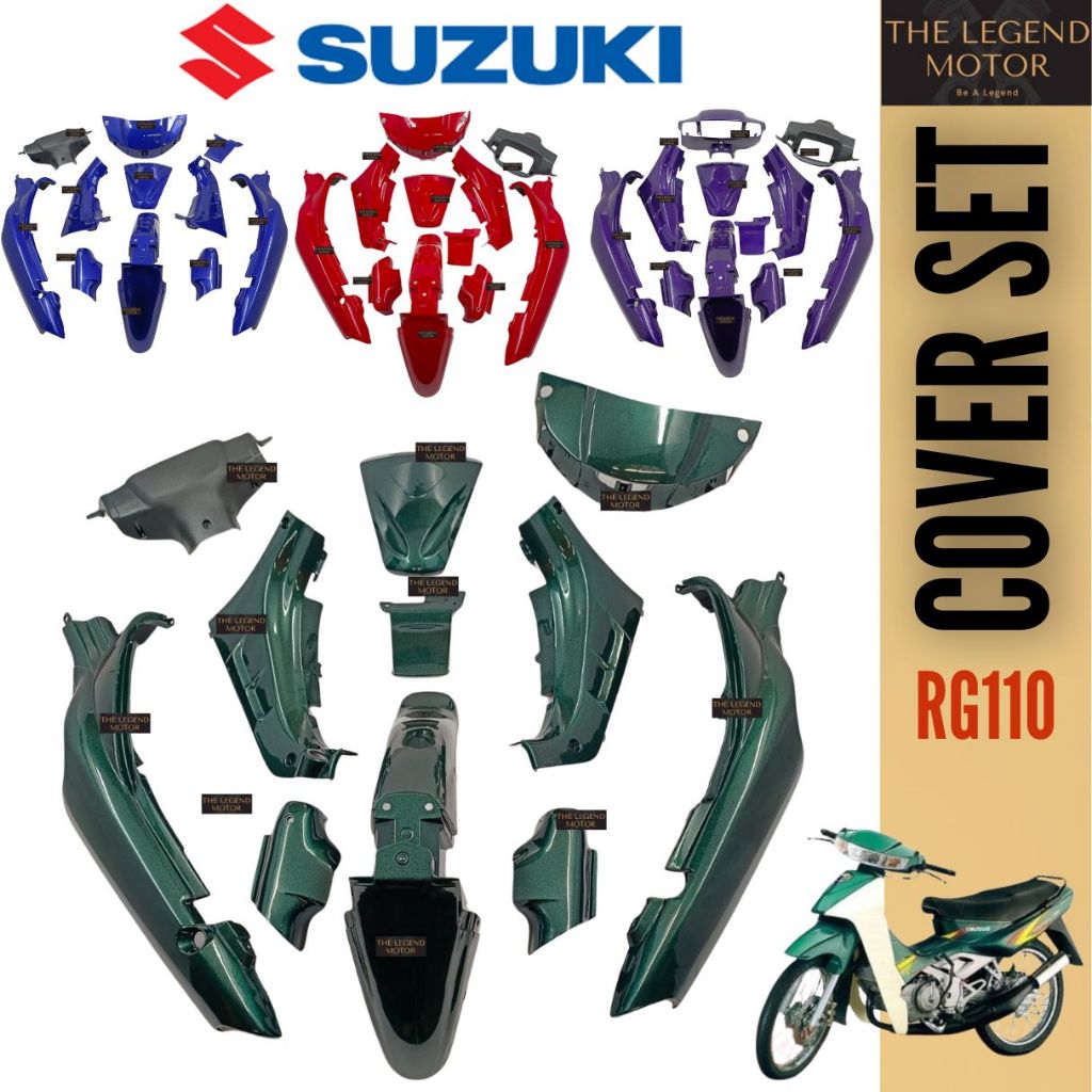 SUZUKI RG SPORT rg110 ru110 ru Cover Set Coverset Caver Set Body Cover ...