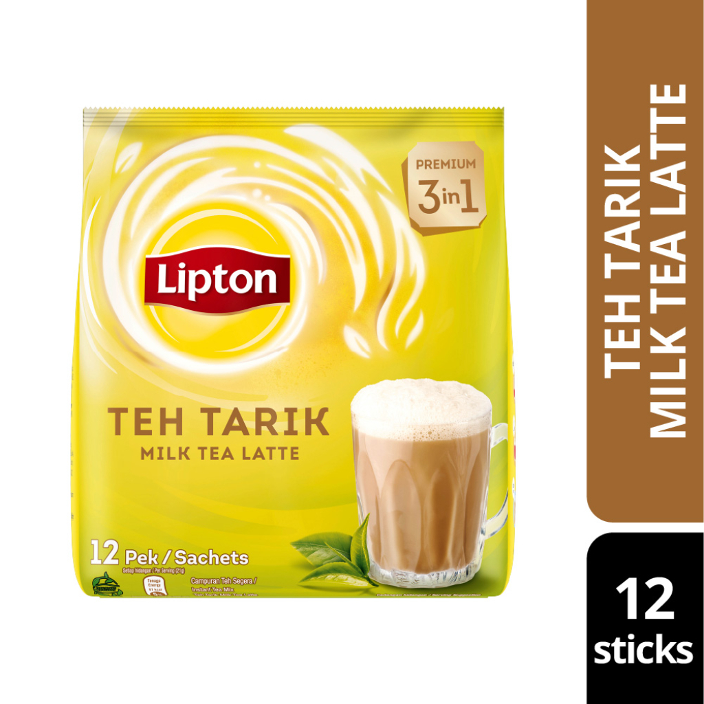 LIPTON Milk Tea Latte Teh Tarik 21g x 12 Sachets Shopee Malaysia