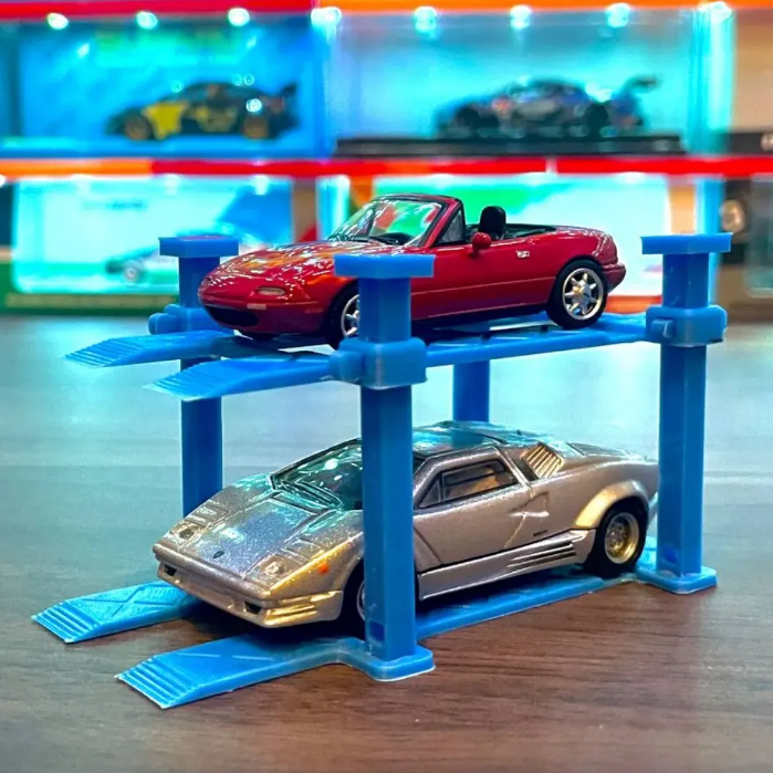 Hotwheels Car Lift, Double parking Stand, Display stand Shopee Malaysia