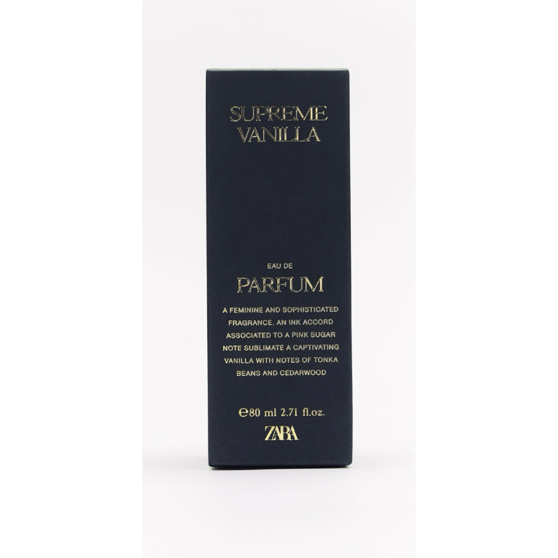 Original Zara Women Supreme Vanilla EDP 80ml Shopee Malaysia