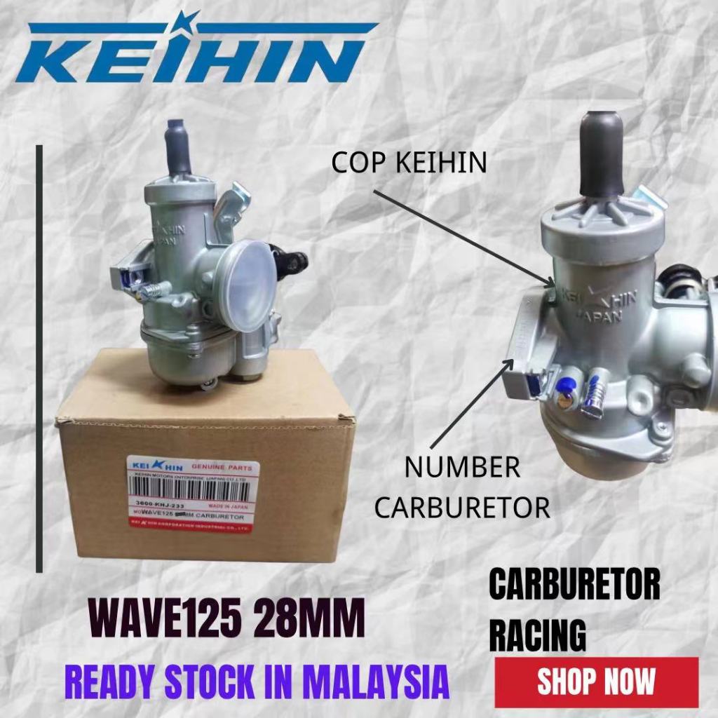 HONDA WAVE125 WAVE 125 W125 CARBURETOR KEIHIN THAILAND (STD / 21MM