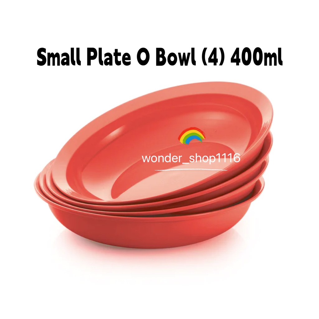 Tupperware Small Plate O Bowl 400ml (4pcs) | Shopee Malaysia