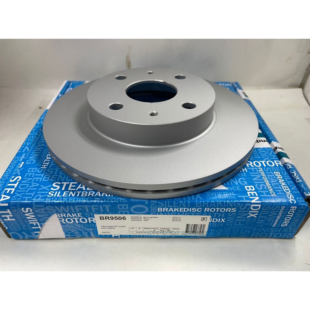 BR9506 BENDIX MYVI LAGI BEST, AXIA, BEZZA FRONT DISC BRAKE ROTOR X 1 ...