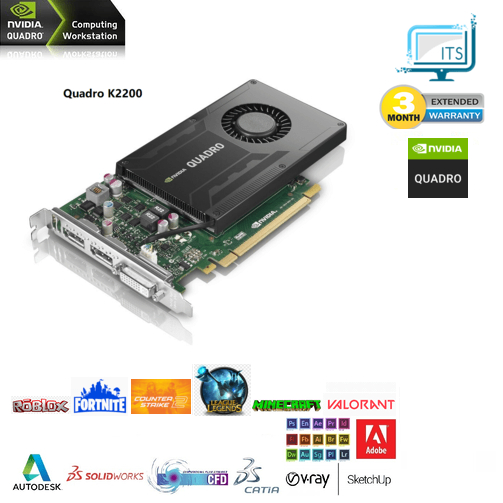 Nvidia Quadro K2200 4G GDDR5 Quadro K2000 2G GDDR5 DVI