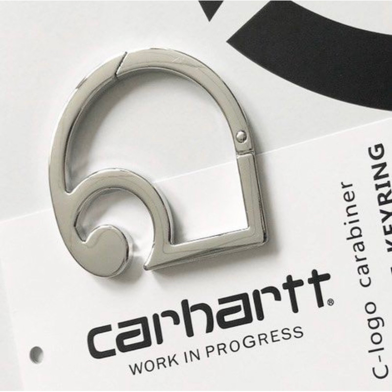 Original Carhartt WIP C Logo Carabiner Keychain Zinc Alloy I026762-95 ...