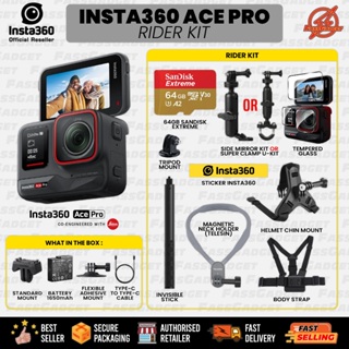 Insta360 Ace Pro Creator Kit - Waterproof Action Camera Co-Engineered with  Leica, Flagship 1/1.3 Sensor and AI Noise Reduction for Unbeatable Image