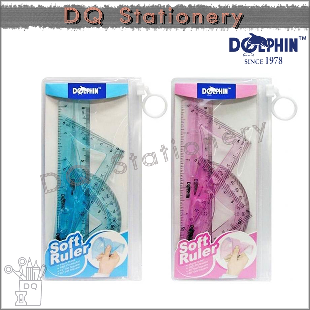 Dolphin Soft Ruler Set / Flexible Ruler Set (RS2218) | Shopee Malaysia