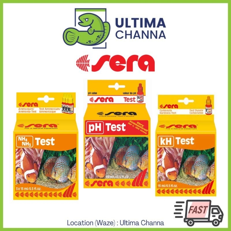 Sera pH/ NH3 NH4 / kH Test quick test for aquarium water parameters for