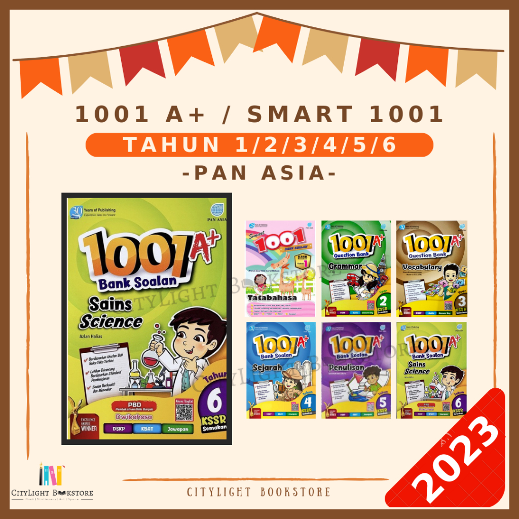 [CITYLIGHT] Buku Latihan 2023: 1001 A+ / Smart 1001 Bank Soalan Tahun 1 ...