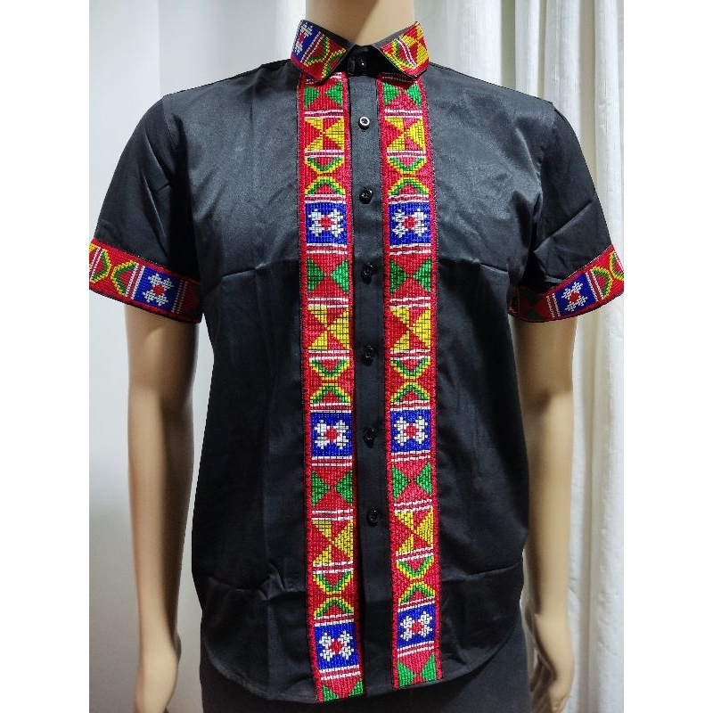 Baju Sabahan moden/Kemeja corak motif Dusun Kujau | Shopee Malaysia