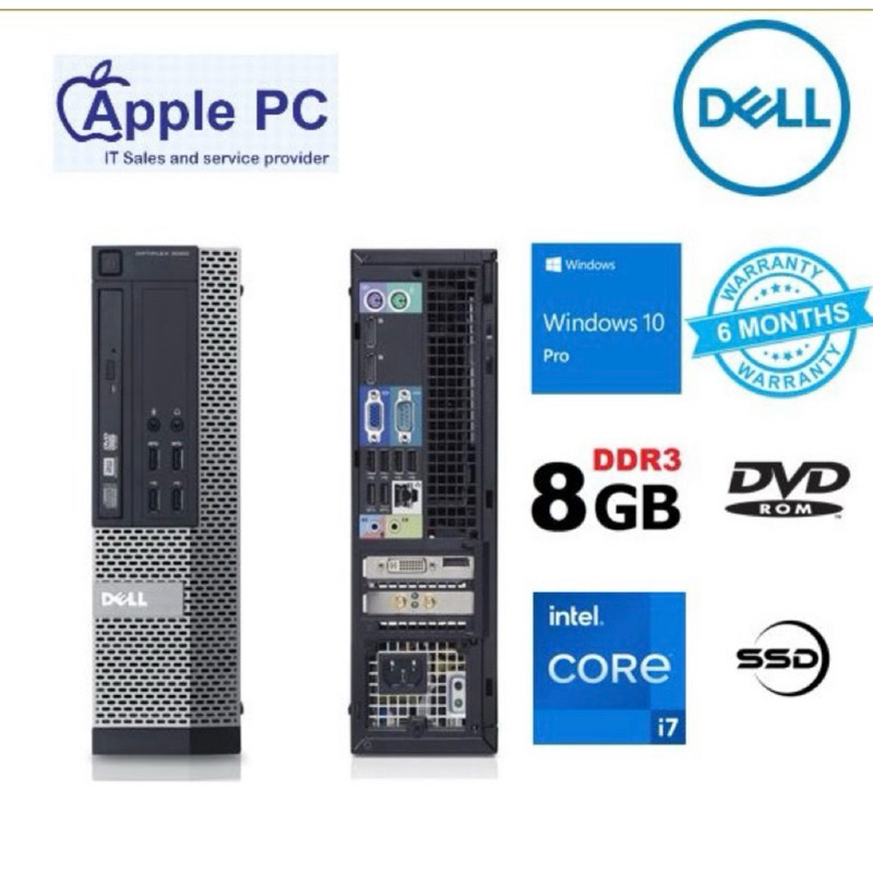 (Dell I3 4th Gen Ref.) OPTIPLEX 3020 SFF/8GB RAM/500GB/20 Inch Monitor