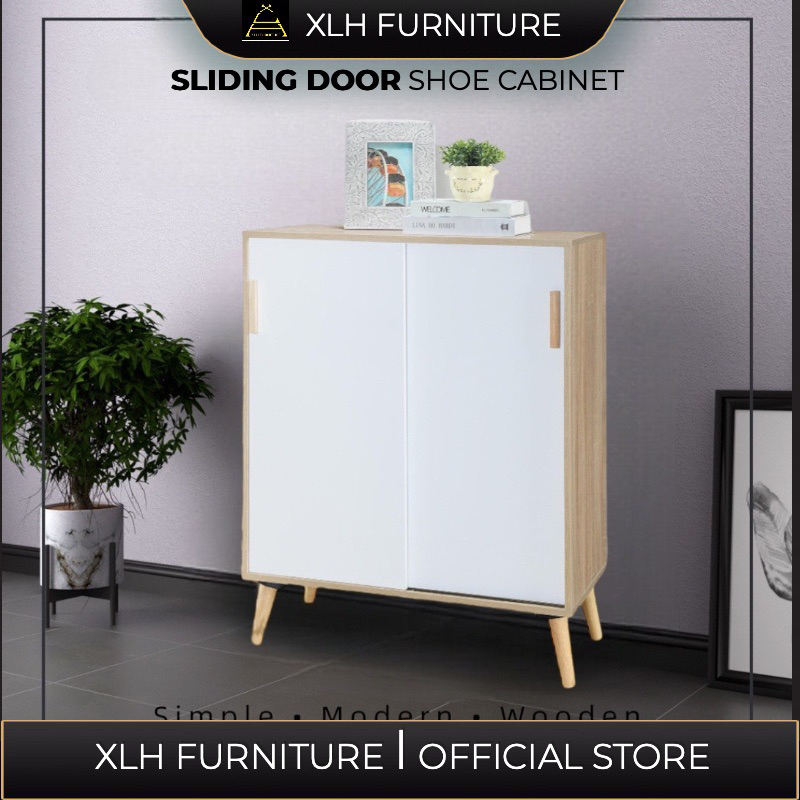 XLH Furniture Shoe Cabinet With Slide Door Shoe Rack Shoe Storage SC-14 ...