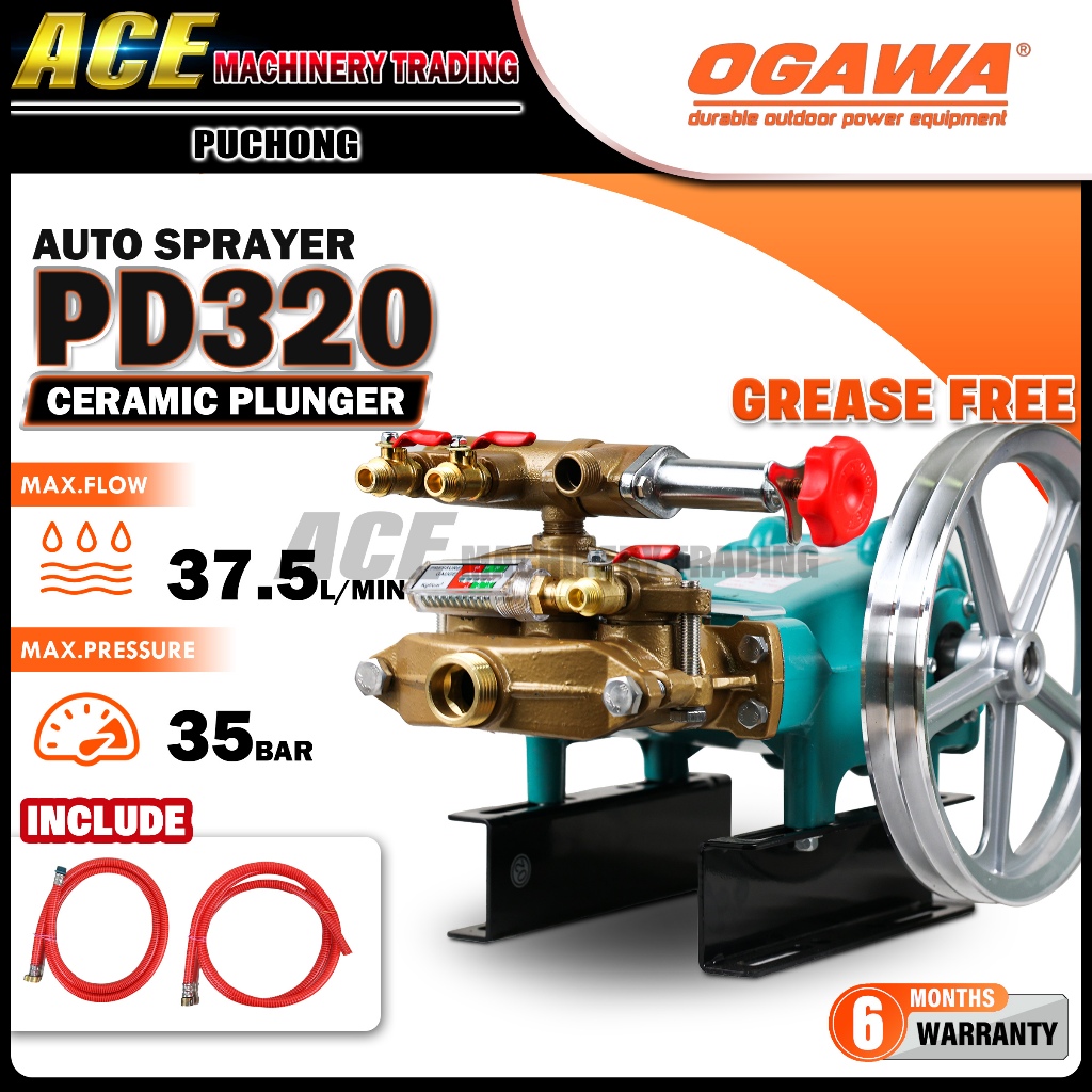 [ 100% Original ] OGAWA PD320 - AUTO CERAMICS PLUNGER POWER SPRAYER ...