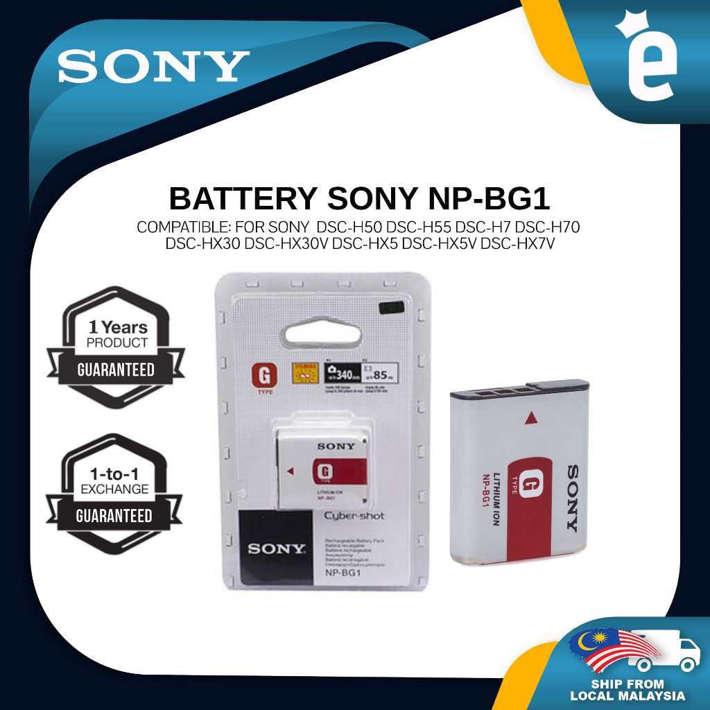 OEM Sony NP-BG1 Lithium-Ion Battery Pack (3.7V, 960mAh) Battery ...