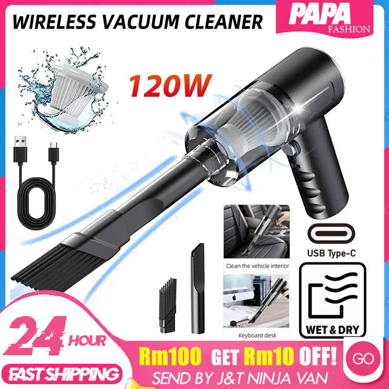 Portable Wireless Car Vacuum 9000pa Mini Cordless Vacuum Cleaner