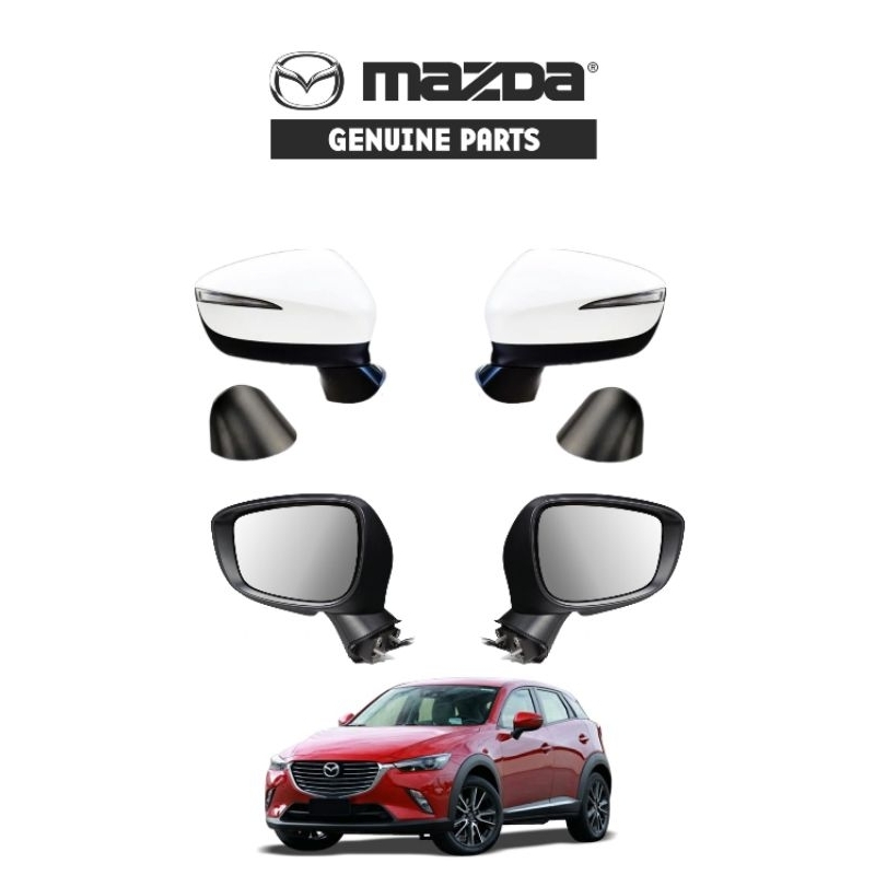 TWMC Left Side Wing Mirror Glass For Mazda CX-3 2015-2020 – Heated Base Plate