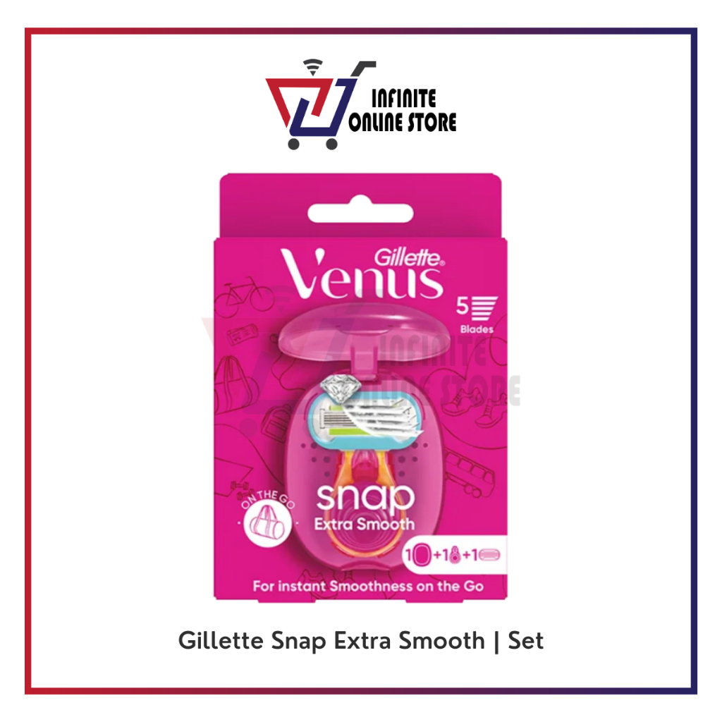 GILLETTE Venus Extra Smooth Snap Razor Set (1 Handle + 1 Blade