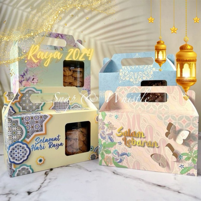 2024 Hari Raya Aidilfitri Gift Box Kotak Kuih Raya Packaging Gift Bag ...