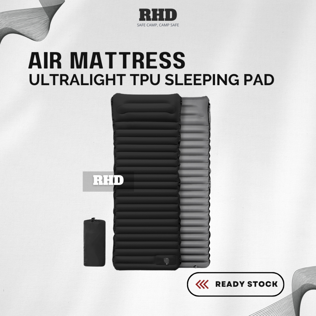 Camping Inflatable TPU Air Mattress Ultralight Single Sleeping Pad