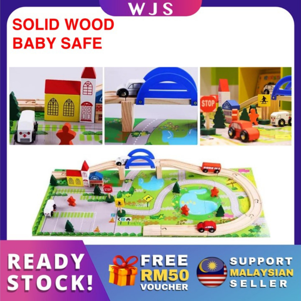 🇲🇾FREE RM50 VOUCHER🎁MLQ Premium Wooden Rail Track Road Multitrack DIY