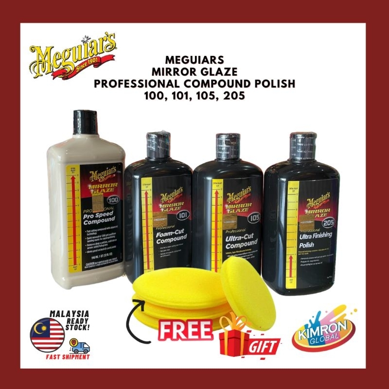 3M Meguiar's M100 Mirror Glaze Pro Speed Compound, 1 Gallon