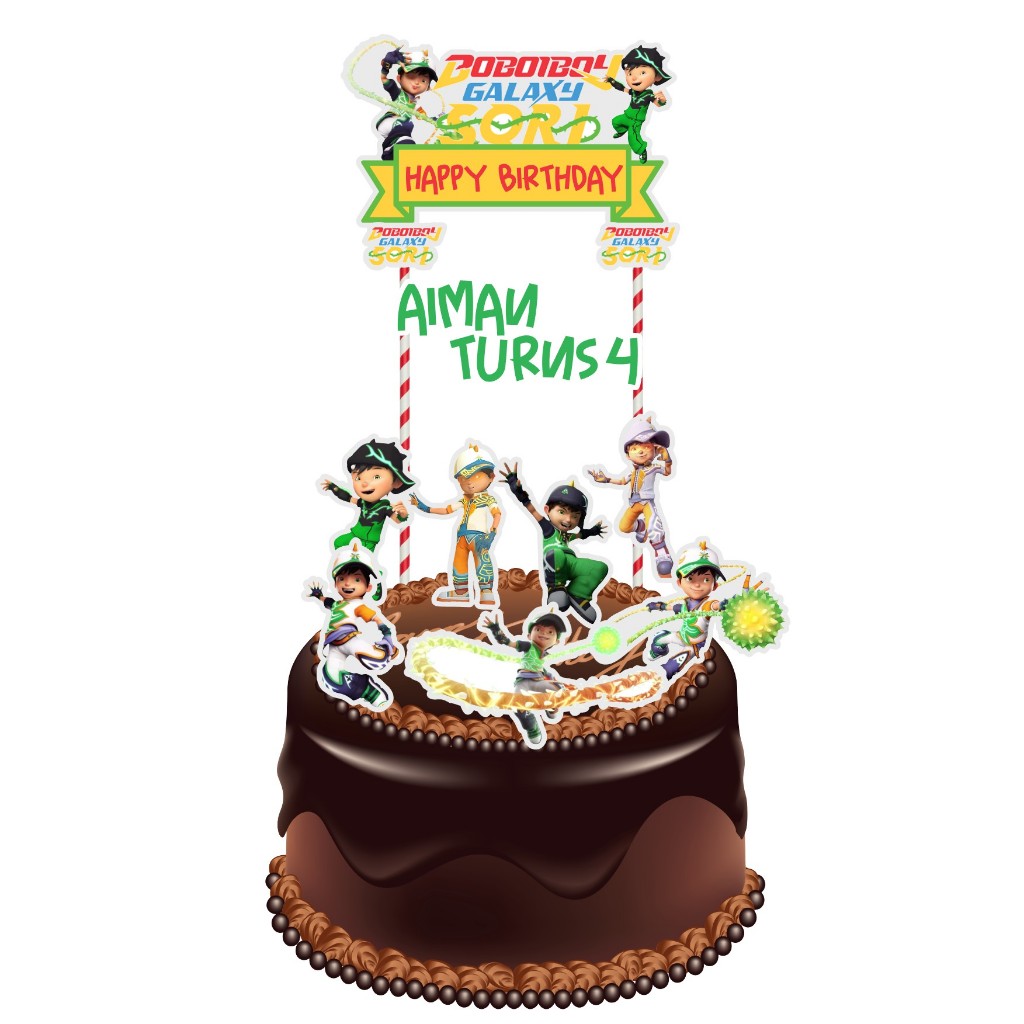 Boboiboy Sori Cake Topper 