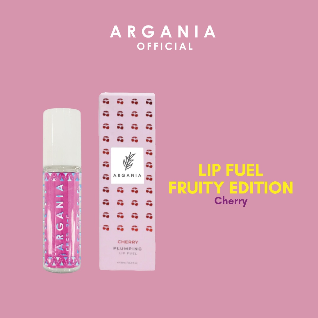 Argania Lip Oil Lip Fuel 10ml MirrorShine Treatment with Jojoba Oil