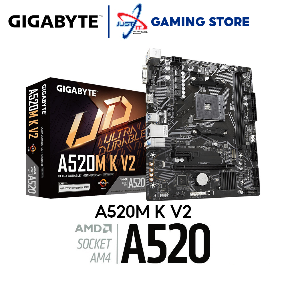GIGABYTE A520M K V2 AM4 GAMING MATX MOTHERBOARD Shopee Malaysia