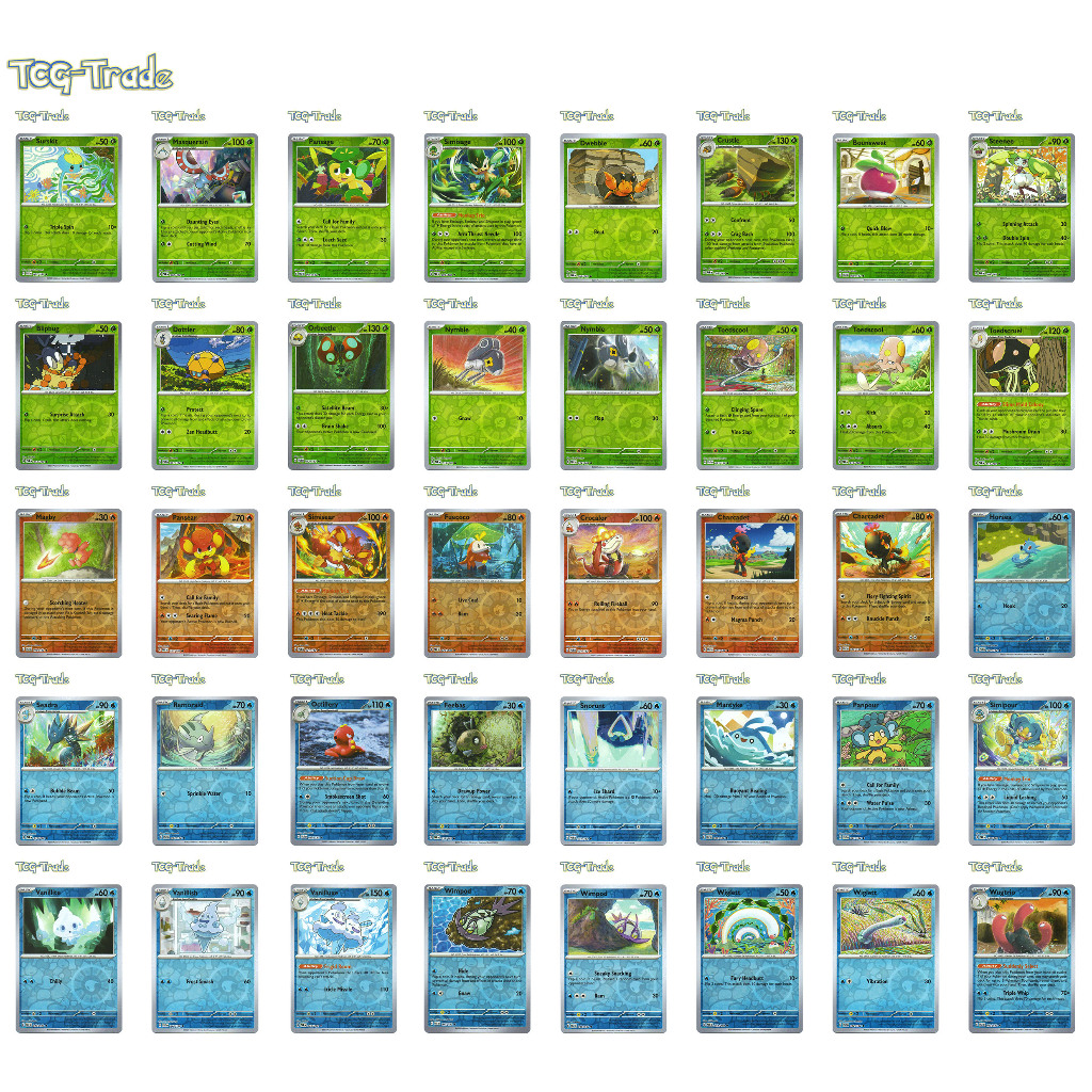 [Pokemon TCG Singles] SV4 Paradox Rift - Reverse Holo Common, Uncommon ...