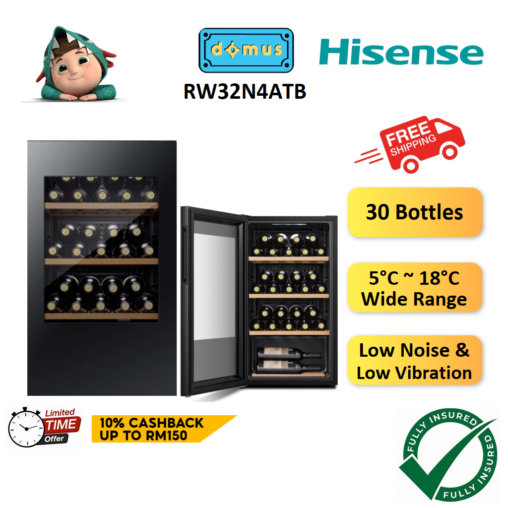 Hisense Wine Chiller 30 Bottles Wine 93L Wine Cooler Wine