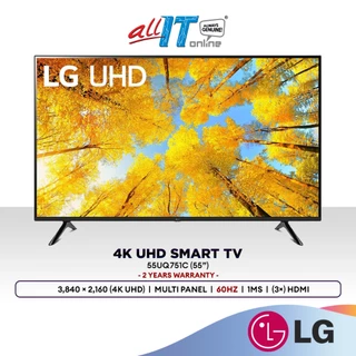 LG 55UQ751C 55" UHD 4K Smart TV HDR10 ThinQ | HGIG Mode | 20W Speaker | Cinematic Home TV
