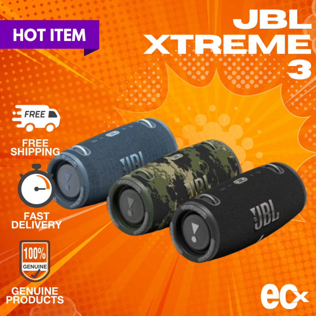 【Ready Stock JBL XTREME 3 Portable Waterproof Dustproof IP67 Bluetooth Speaker /15hours play time