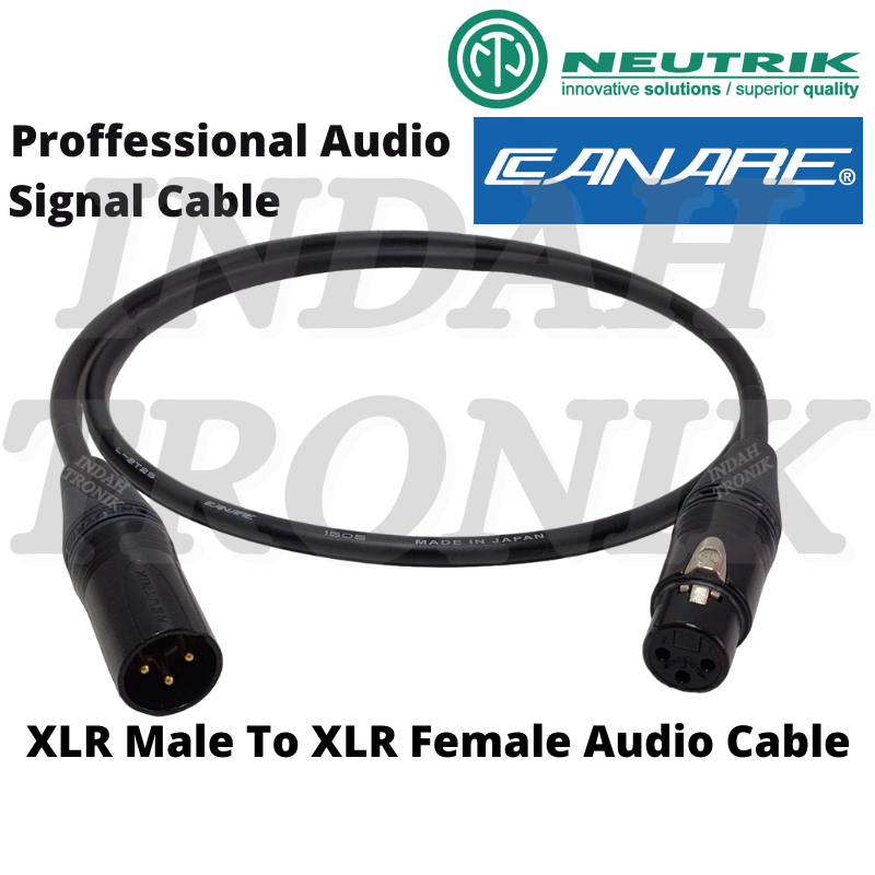 Canare L-2T2S Japan Microphone Mic Cable With Neutrik XLR Male to ...