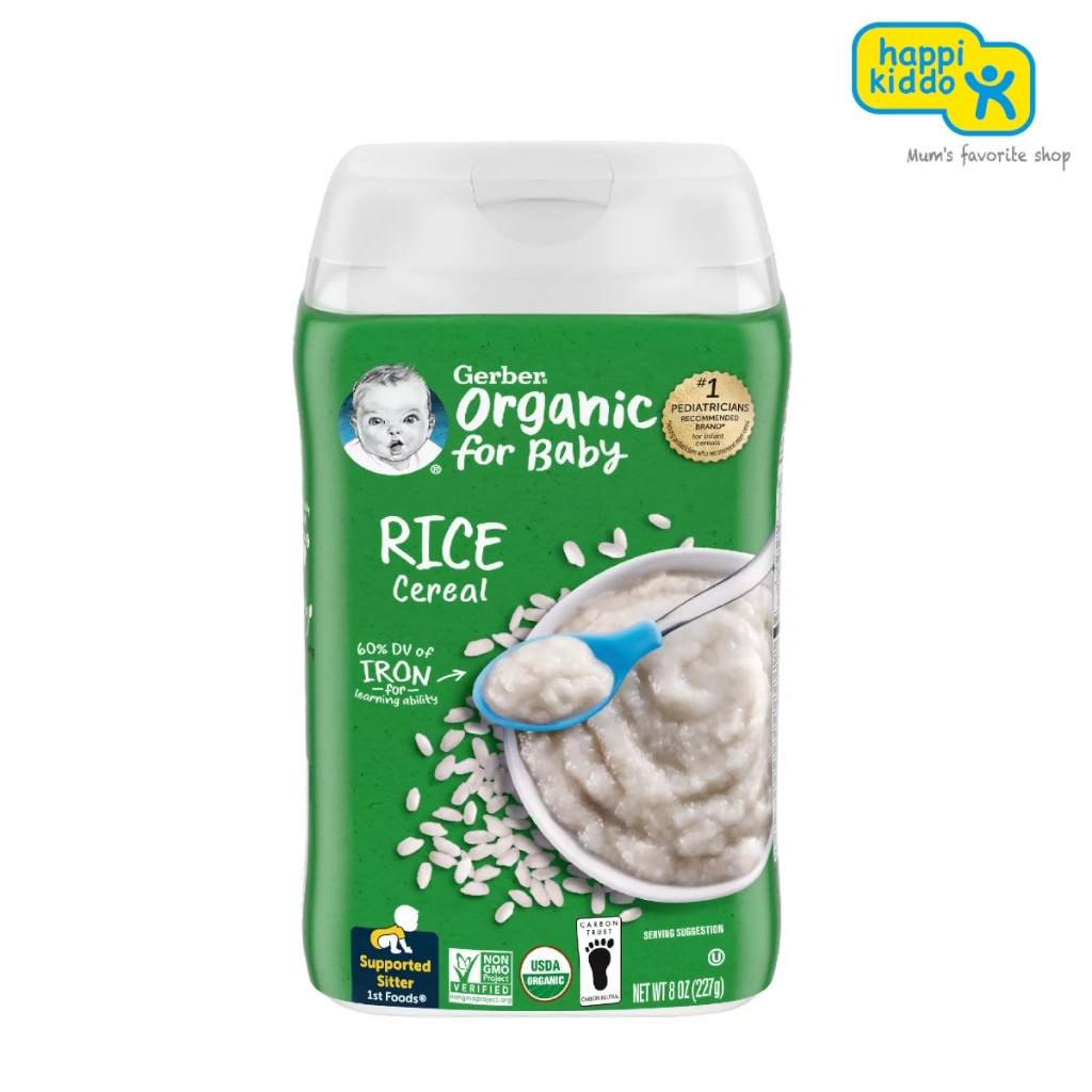 Gerber 1st Foods Organic Rice Single Grain Cereal 227g (BB: 31 Mar 2024 ...